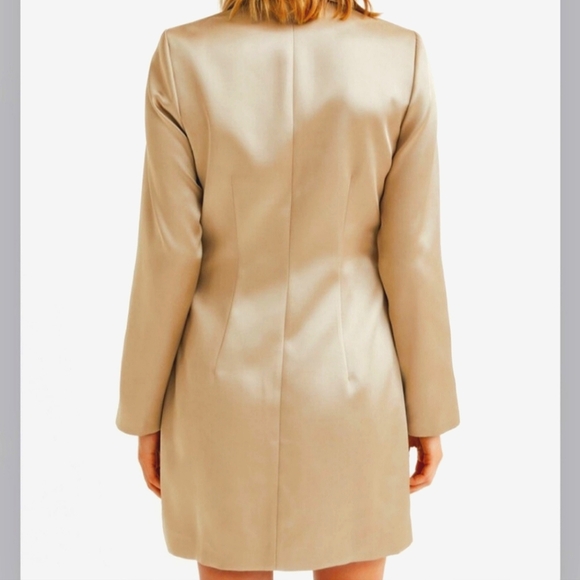 Satin Blazer Dress - Picture 3 of 9